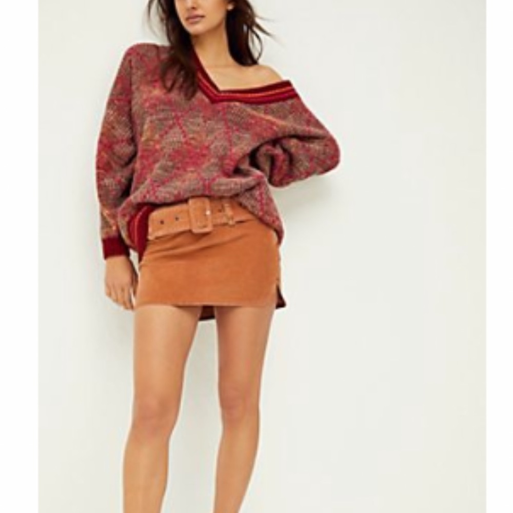 On the Go-go Cord Mini Skirt